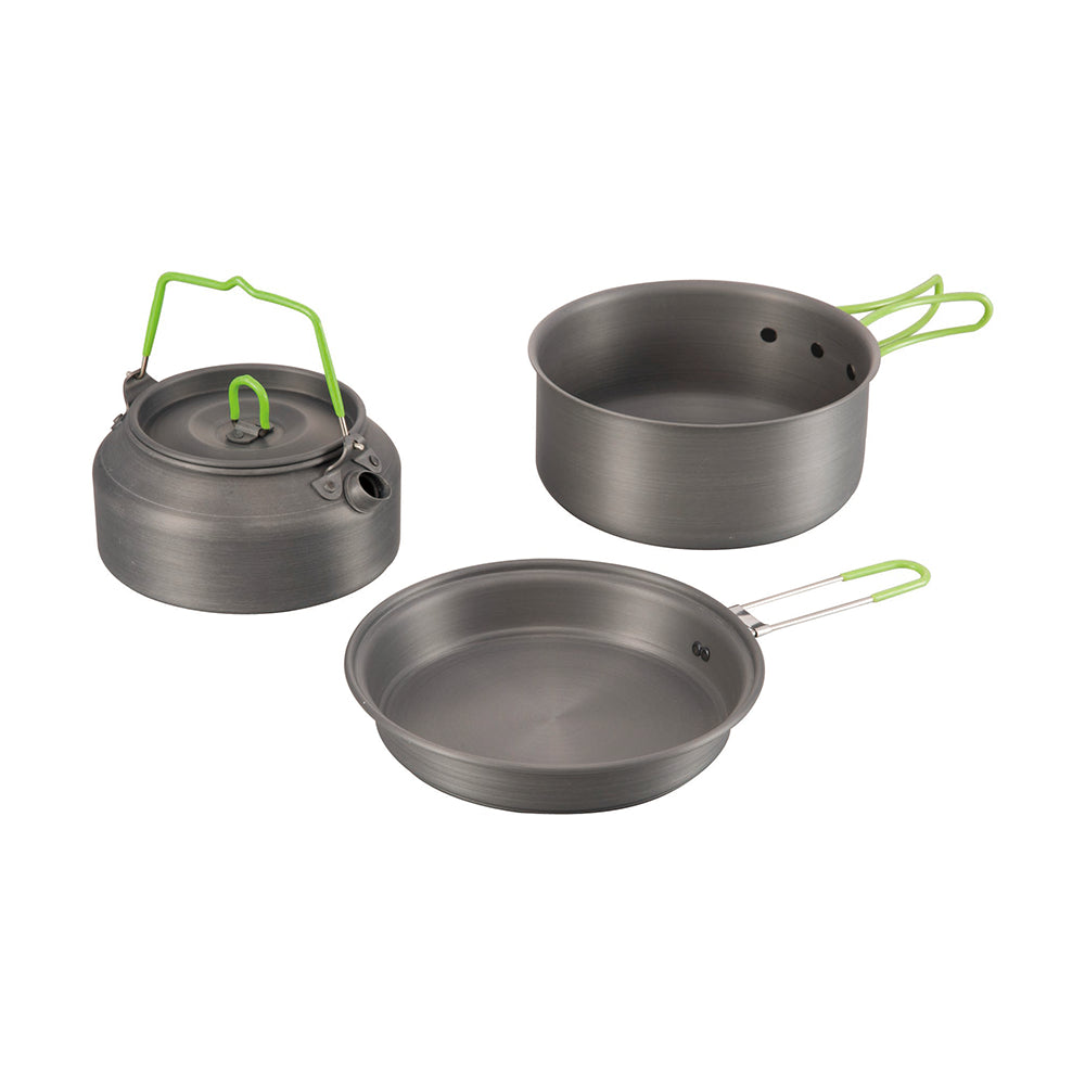 Portable Aluminum Camping Cookware Set with Frying Pan for Hiking Picnic Outdoor Cooking