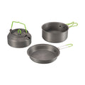 Portable Aluminum Camping Cookware Set with Frying Pan for Hiking Picnic Outdoor Cooking