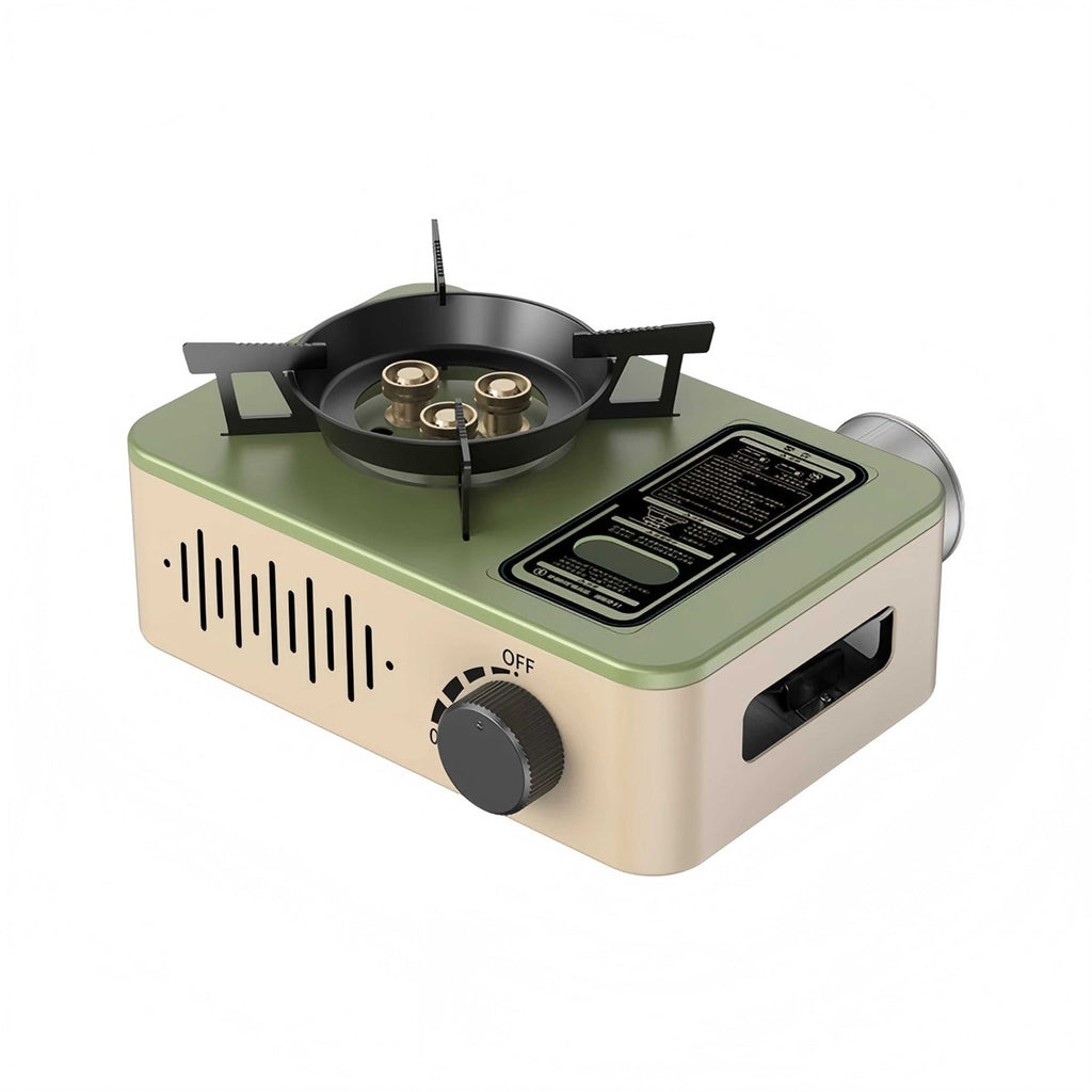 Portable 3200W Butane Camping Stove with Ignition for Travel Picnic and Hiking
