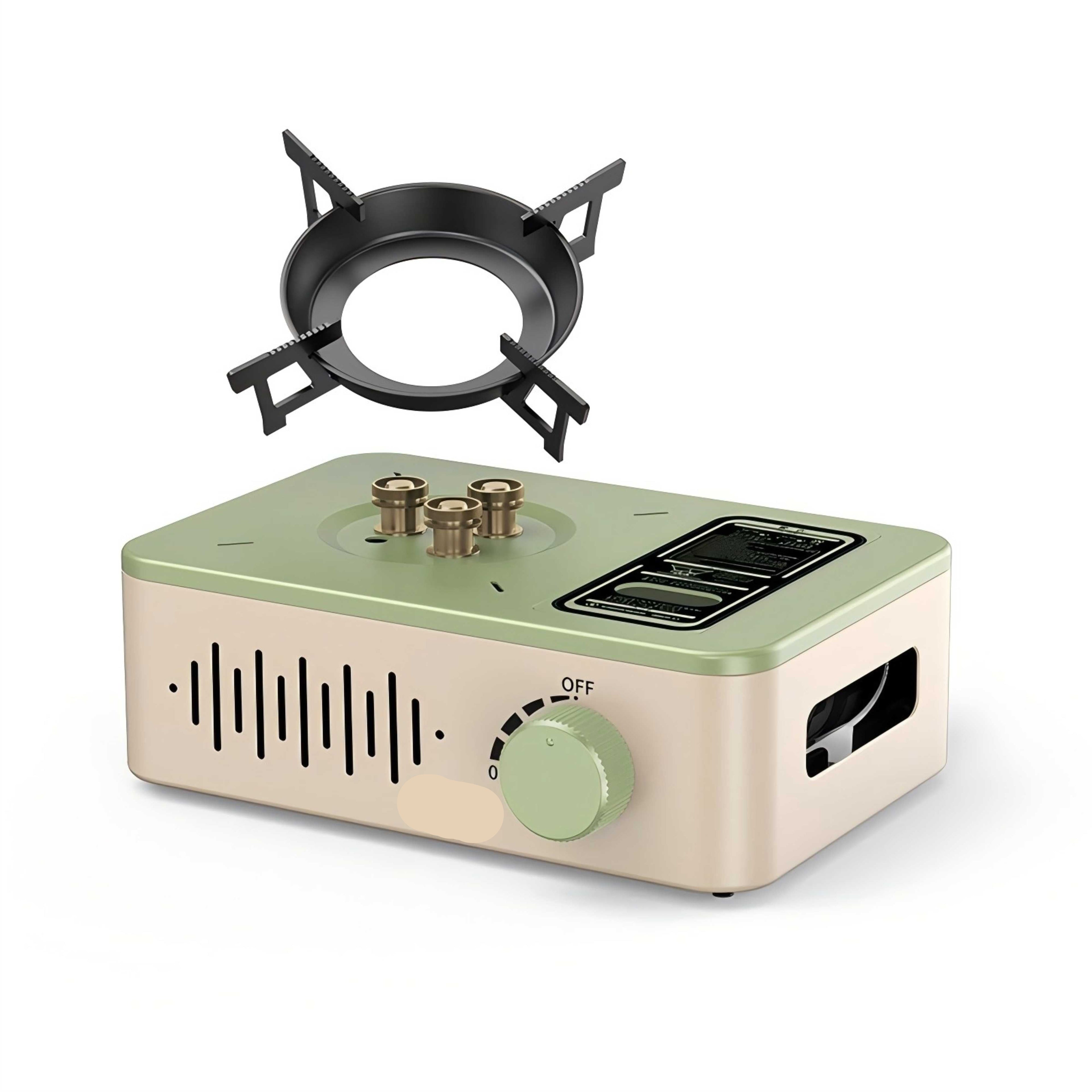 Portable 3200W Butane Camping Stove with Ignition for Travel Picnic and Hiking