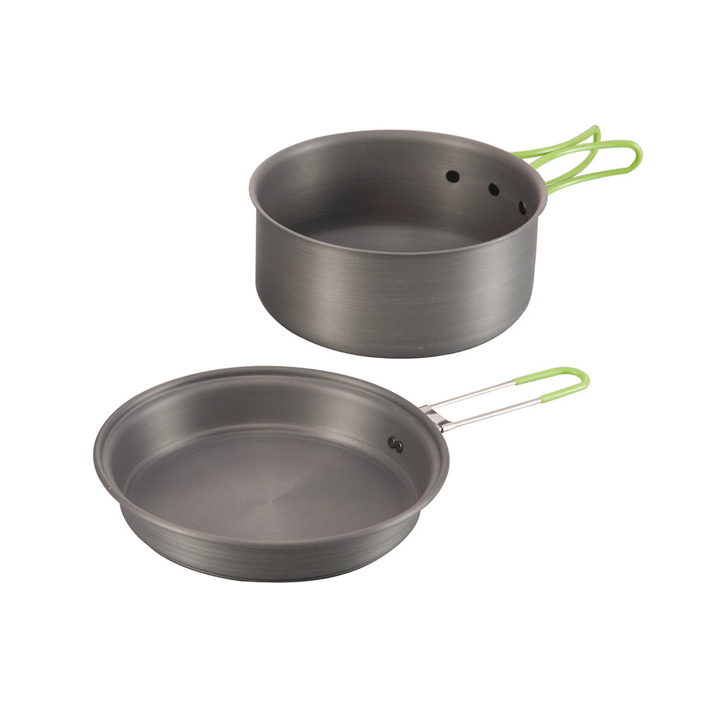 Portable Aluminum Camping Cookware Set with Frying Pan for Hiking Picnic Outdoor Cooking