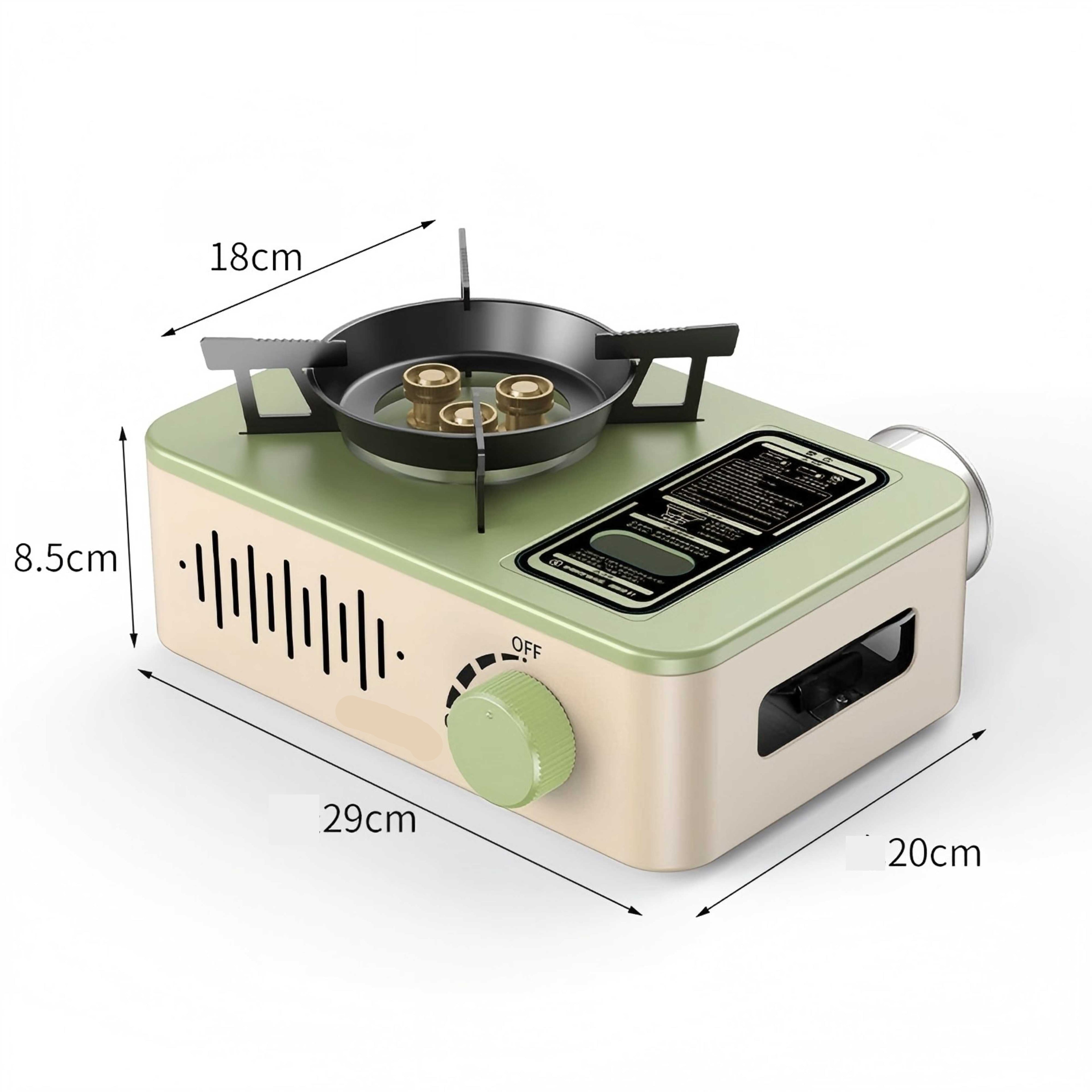 Portable 3200W Butane Camping Stove with Ignition for Travel Picnic and Hiking