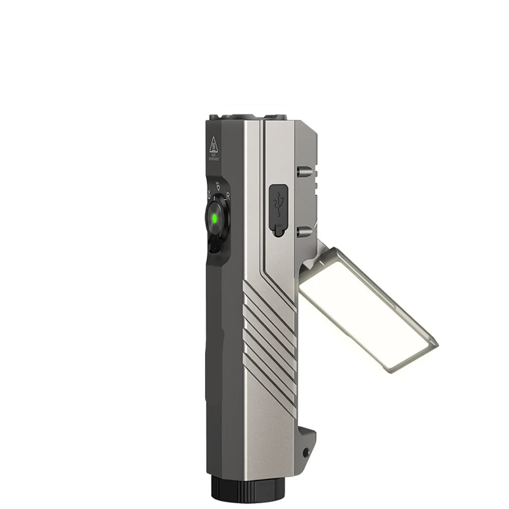 Rechargeable LED Flashlight 3100LM with UV Light Red Light Side Light and 5000mAh Battery