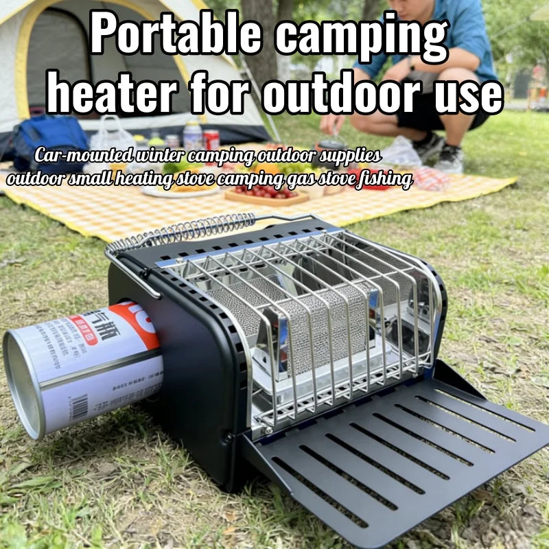 Portable Cassette Gas Stove with Ignition for Camping Hiking and Outdoor Cooking
