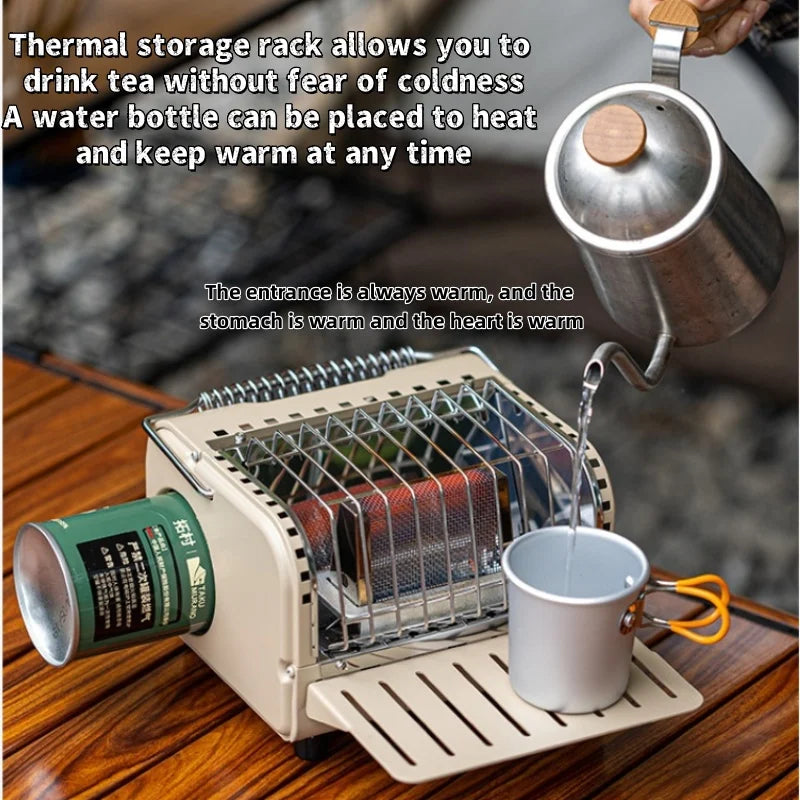 Portable Cassette Gas Stove with Ignition for Camping Hiking and Outdoor Cooking