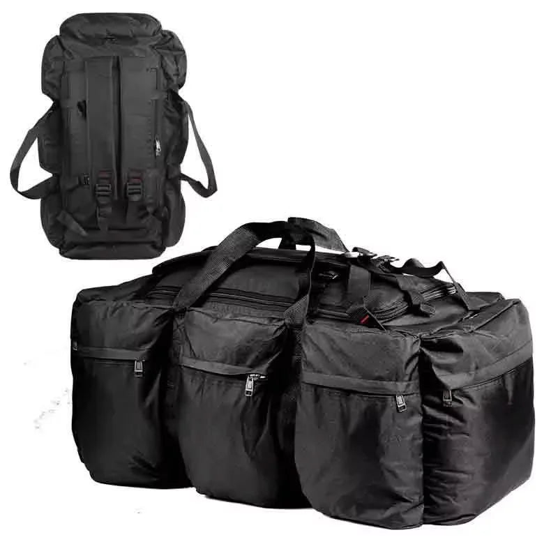 100L Waterproof Tactical Duffel Backpack Large Capacity Travel Hiking Camping Bag
