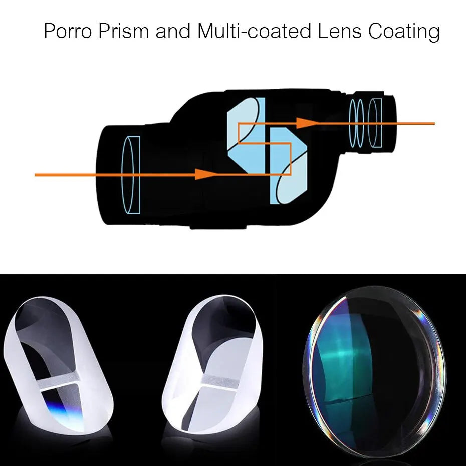 13X Portable Monocular Telescope with Adjustable Zoom and Waterproof Design for Outdoor Travel