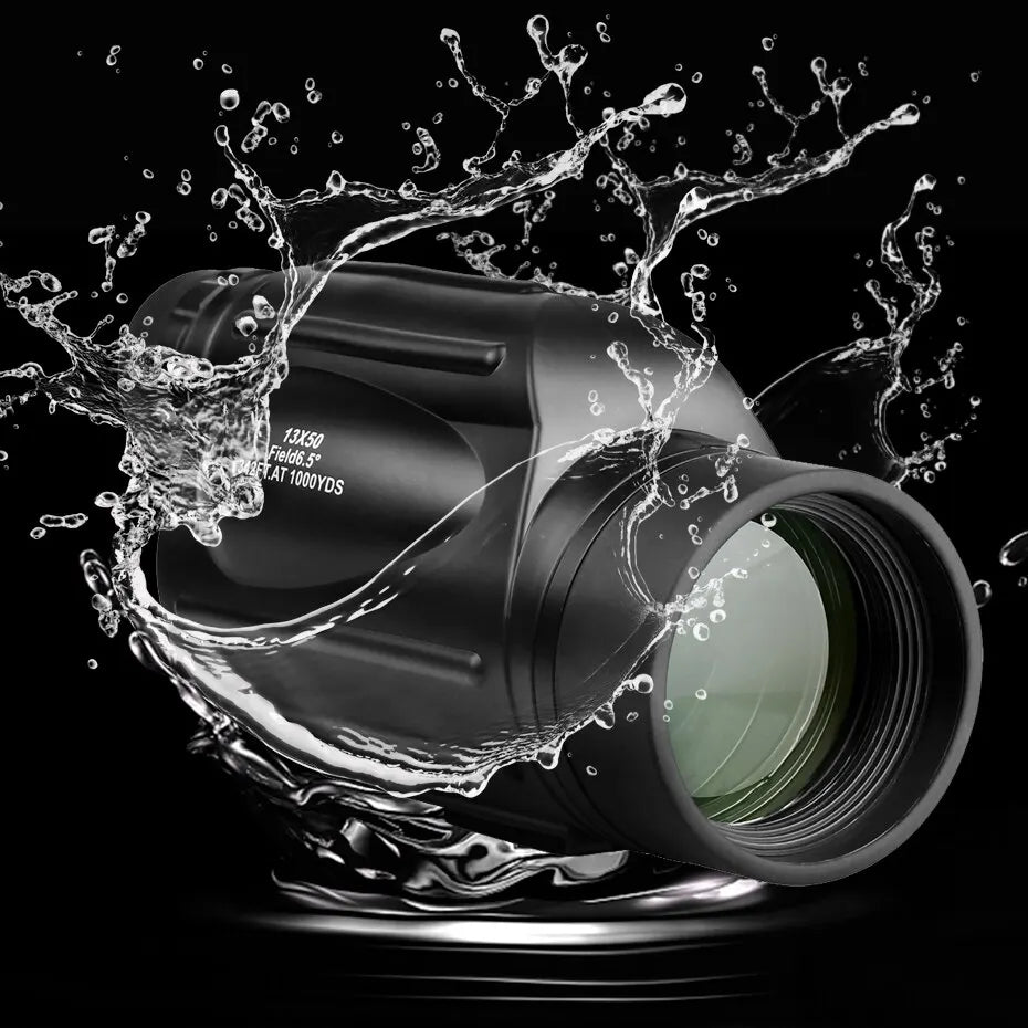 13X Portable Monocular Telescope with Adjustable Zoom and Waterproof Design for Outdoor Travel
