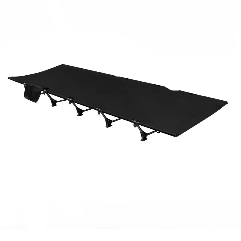 Portable Folding Camping Cot with Aluminium Frame Compact Outdoor Travel Bed